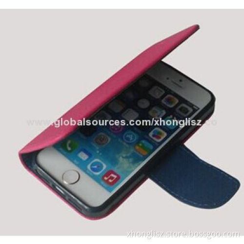 Latest Design Contrast Cross Pattern PU Cases for iPhone Series, Customized Designs AcceptableNew